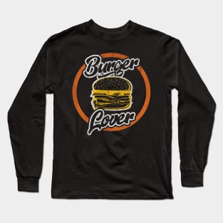 Burger Lover Retro Long Sleeve T-Shirt